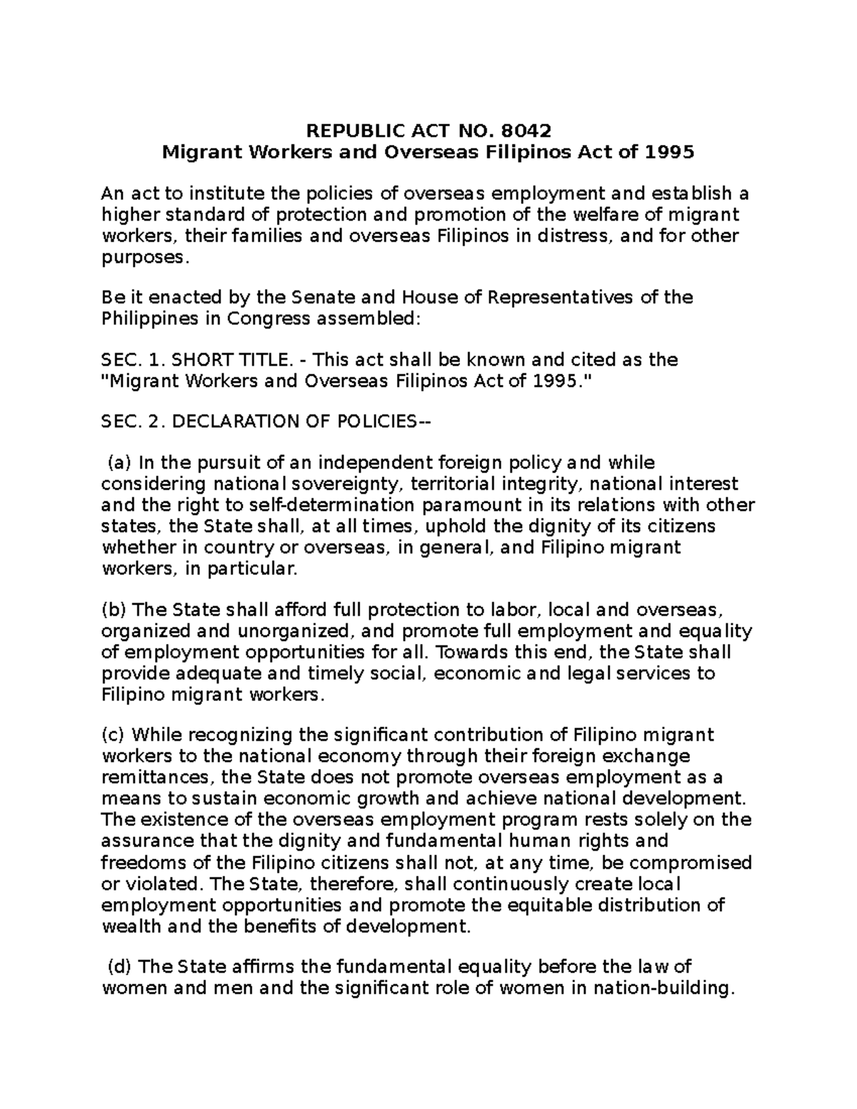 ra-8042-ra-10022-republic-act-no-8042-migrant-workers-and-overseas