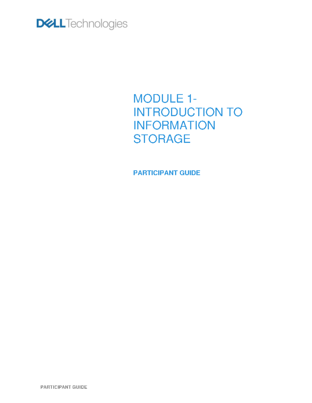 Module+1-Introduction+to+Information+Storage+-+Participant+Guide ...