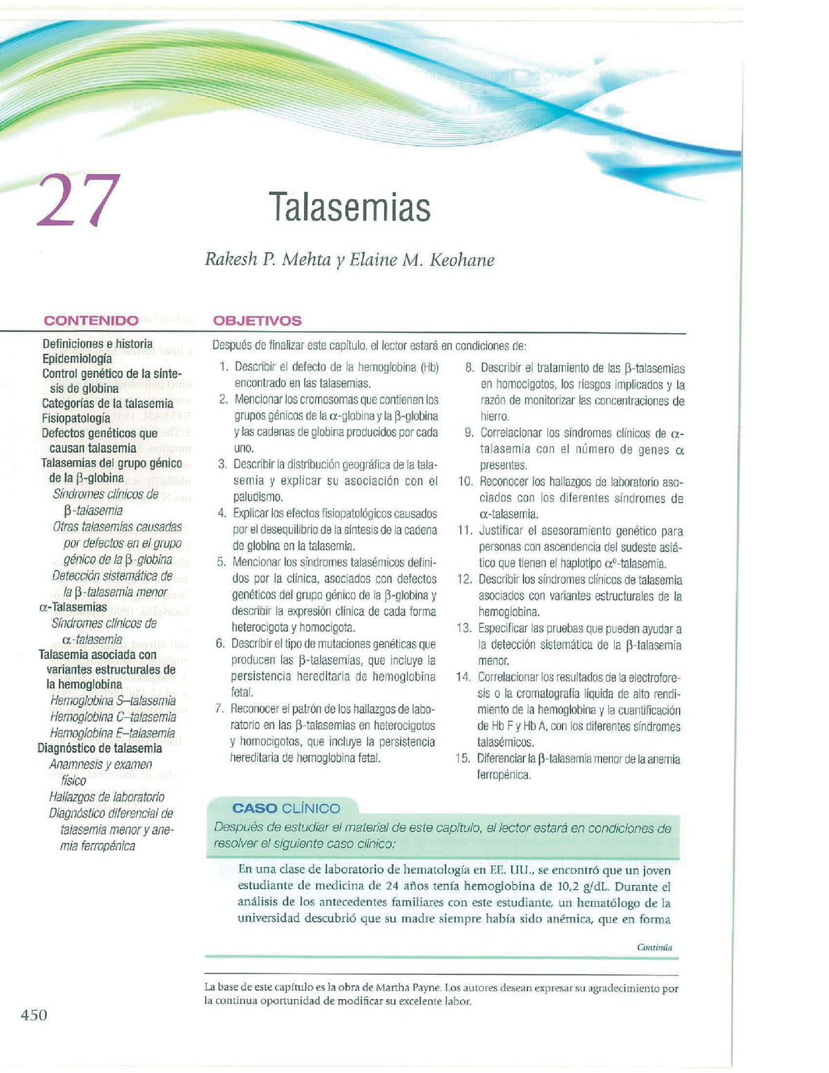 Capitulo 27 Talasemias Libro De Hematologia 1 - Talasemias Rakesh P ...