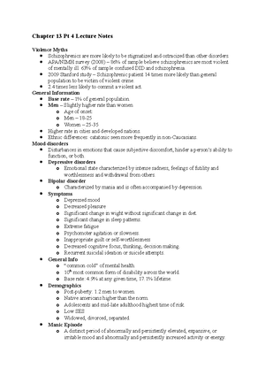 Chapter 10 Pt 2 Lecture Notes - Chapter 10 Pt 2 Lecture Notes Hunger ...