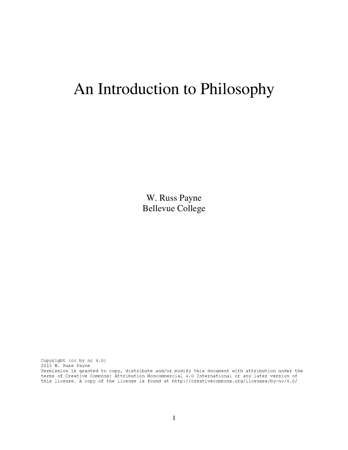 Intro To Phil Full Text - Lecture Notes 1 - An Introduction To ...