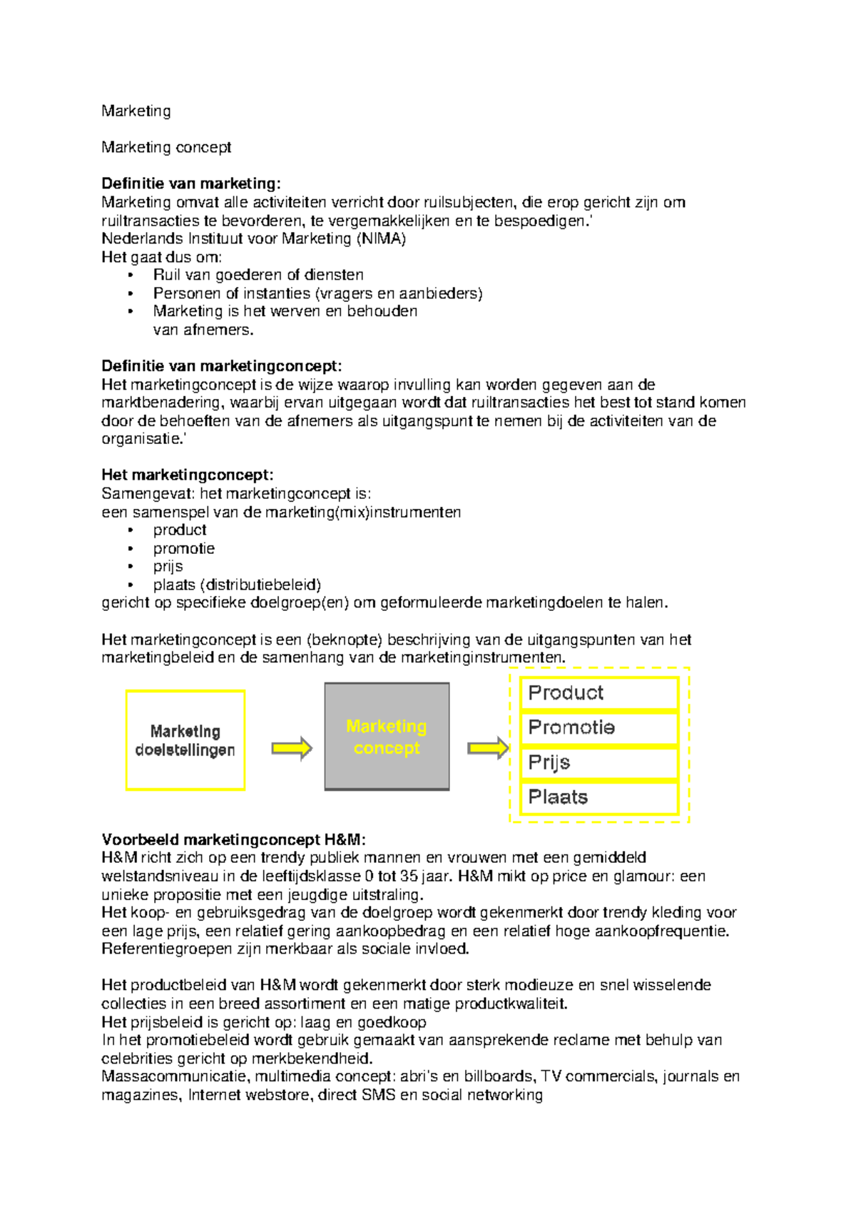 Samenvatting 1.1: Inleiding Marketing En Communicatie - Marketing ...