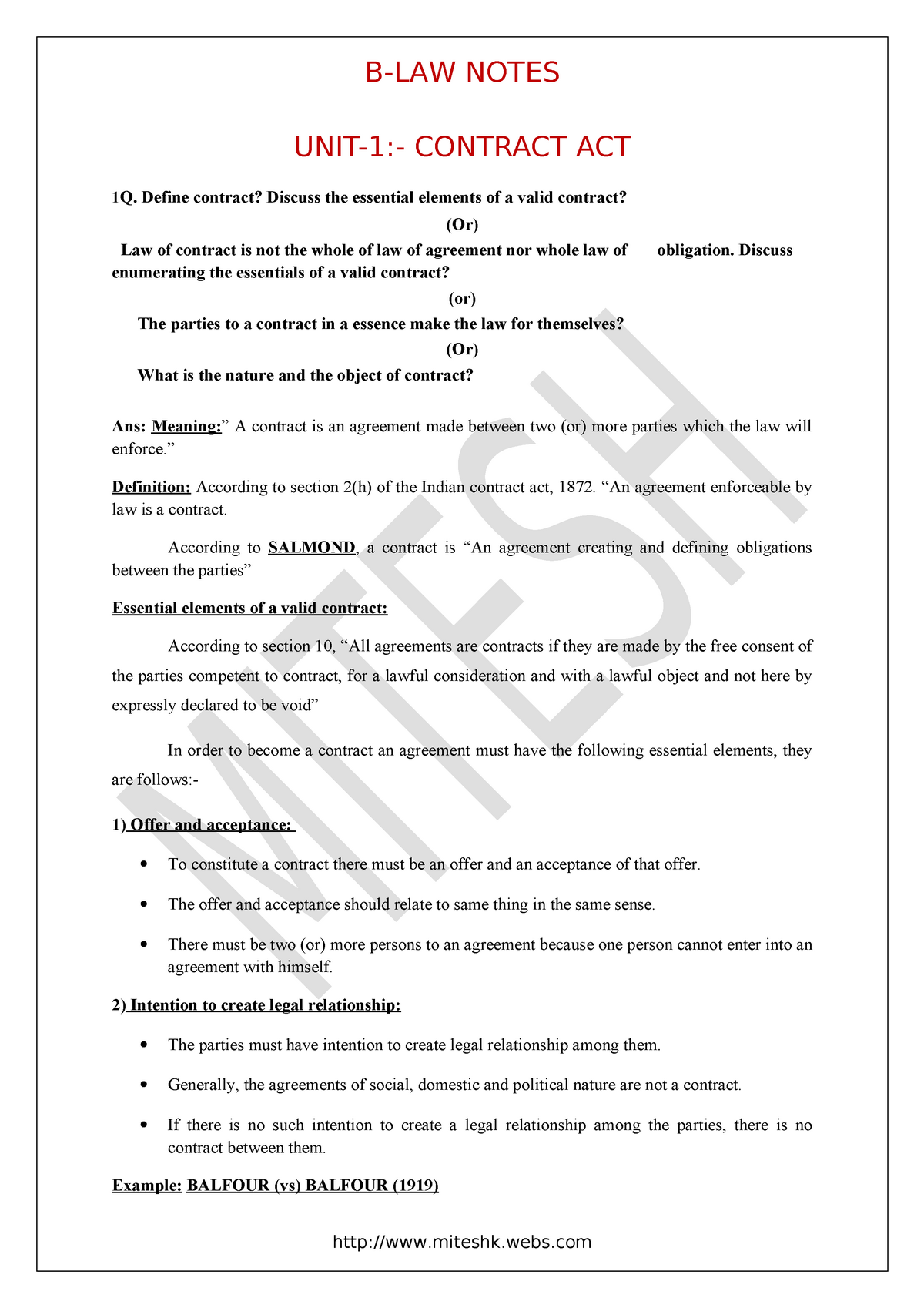 essential of valid contract pdf