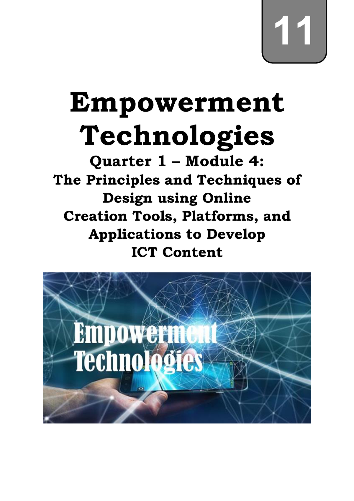 Em Tech Q1 WK4 - Week 4, Empowerment Technology - Empowerment ...