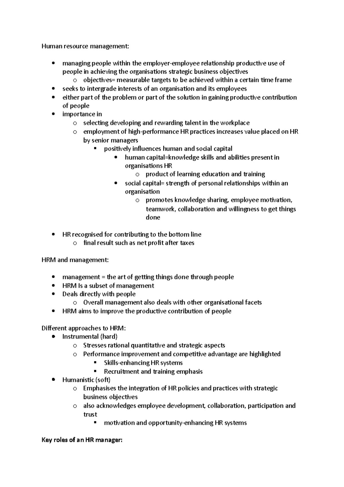Chapter 1- Strategic Human Resources - Human resource management ...