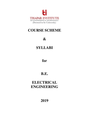 BE-EE Scheme And Syllabus 2019 - COURSE SCHEME & SYLLABI For B ...