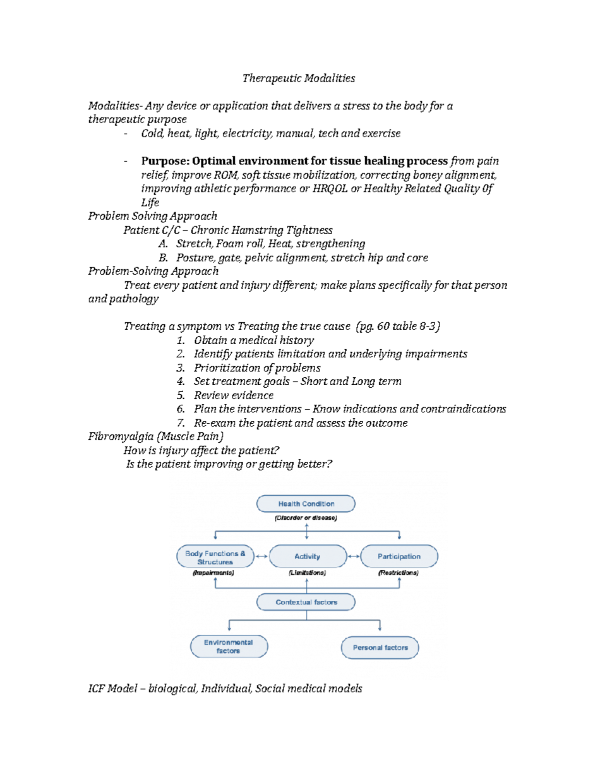 Therapeutic Modalities Legal Considerations CH 1 - Therapeutic ...