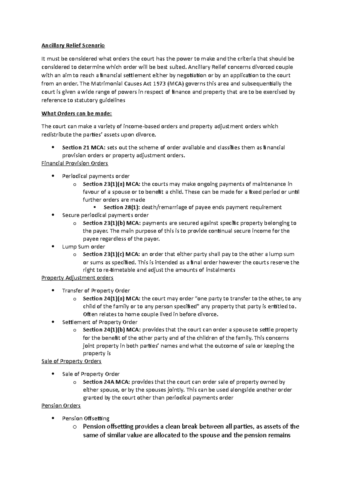 child-law-rev-cut-down-lecture-notes-all-ancillary-relief-scenario