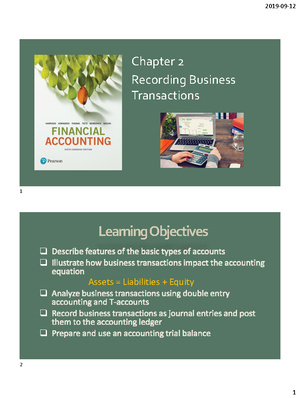 FA Chapter 3 Prof - Lecture notes 3 - Chapter 3 Accrual Accounting and ...