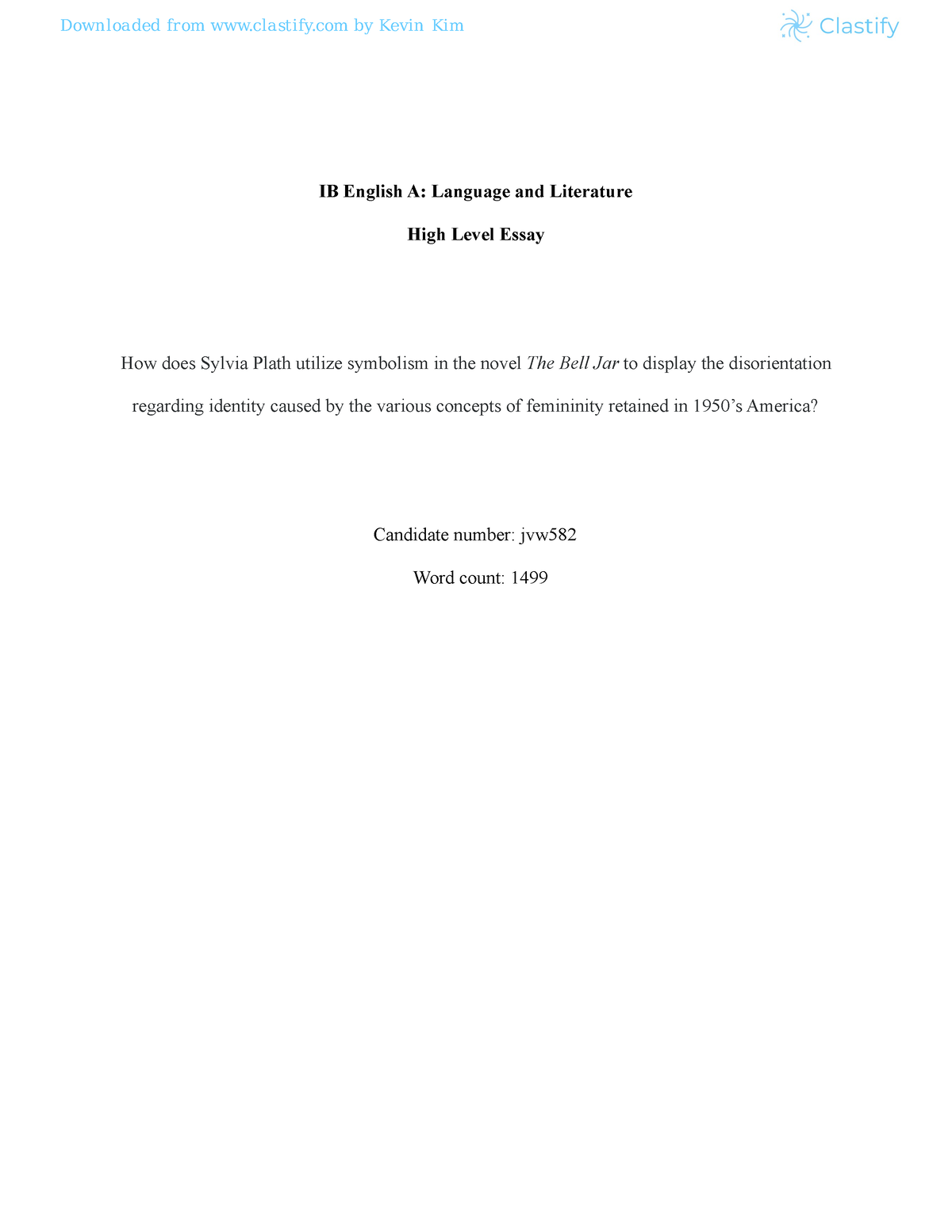 language and literature extended essay