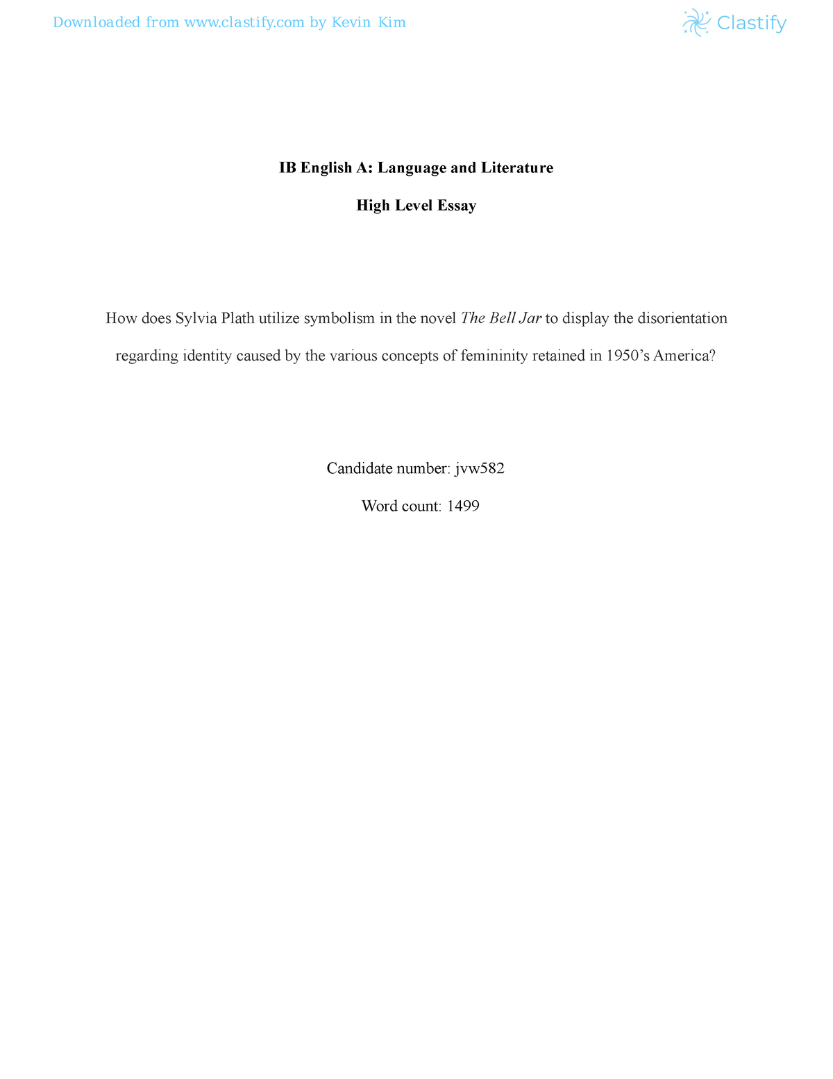 language and literature extended essay category 3