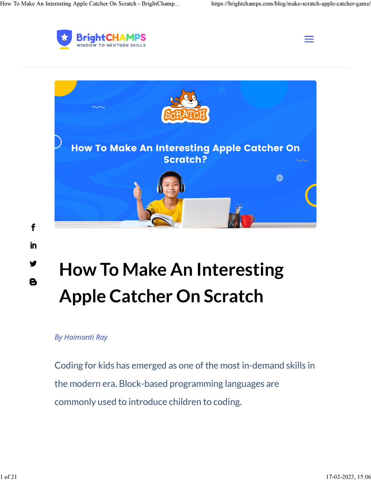 How to change or update the Scratch email address - BrightChamps Blog