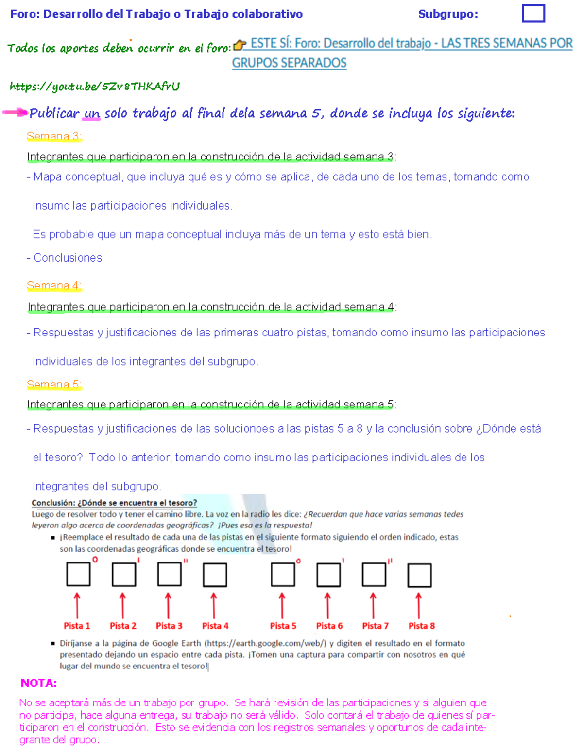 Mat- Entrega - Trabajo Colaborativo - Foro: Desarrollo Del Trabajo O ...