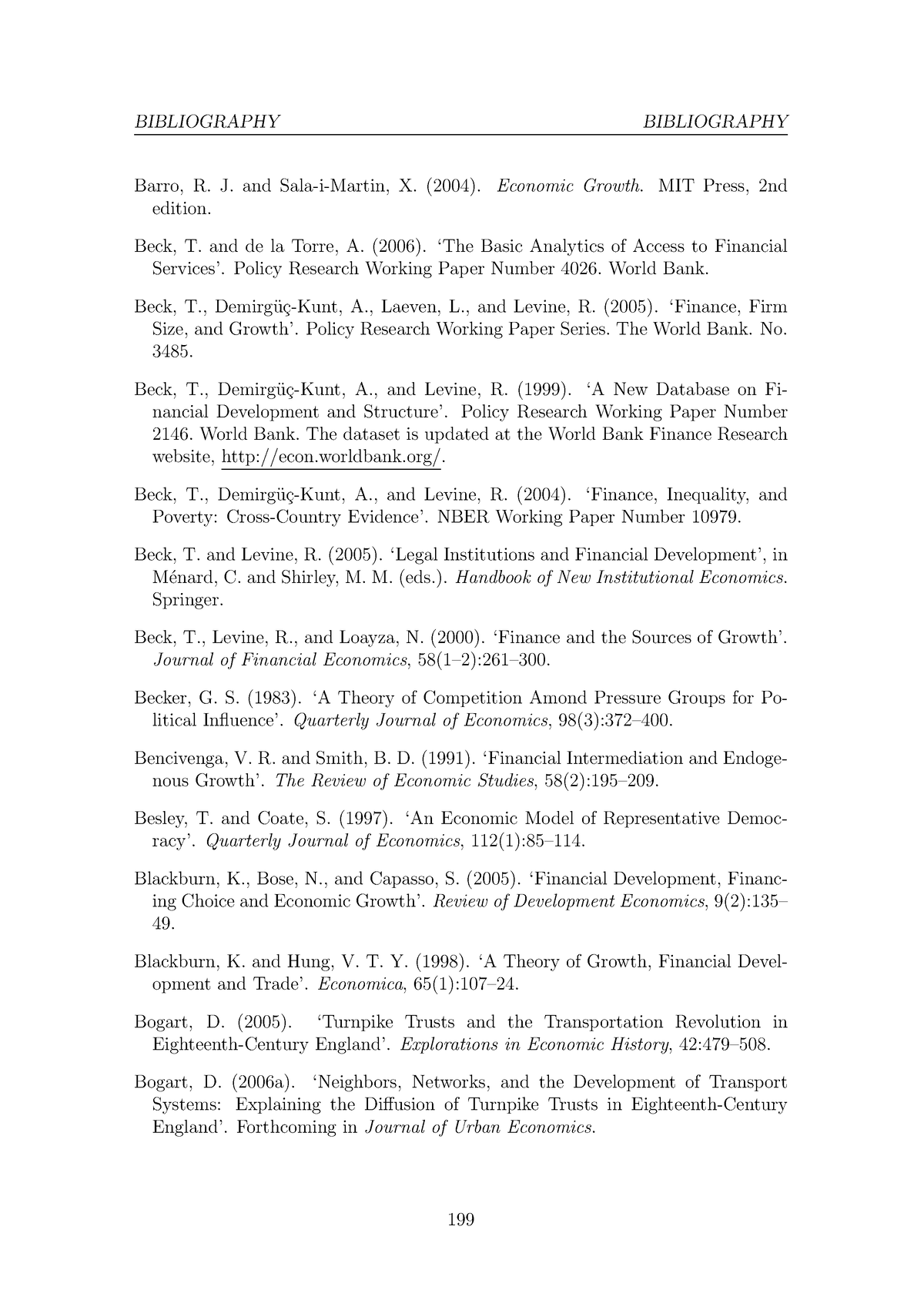 THE Microfoundations OF Finance 28 - BIBLIOGRAPHY BIBLIOGRAPHY Barro, R ...