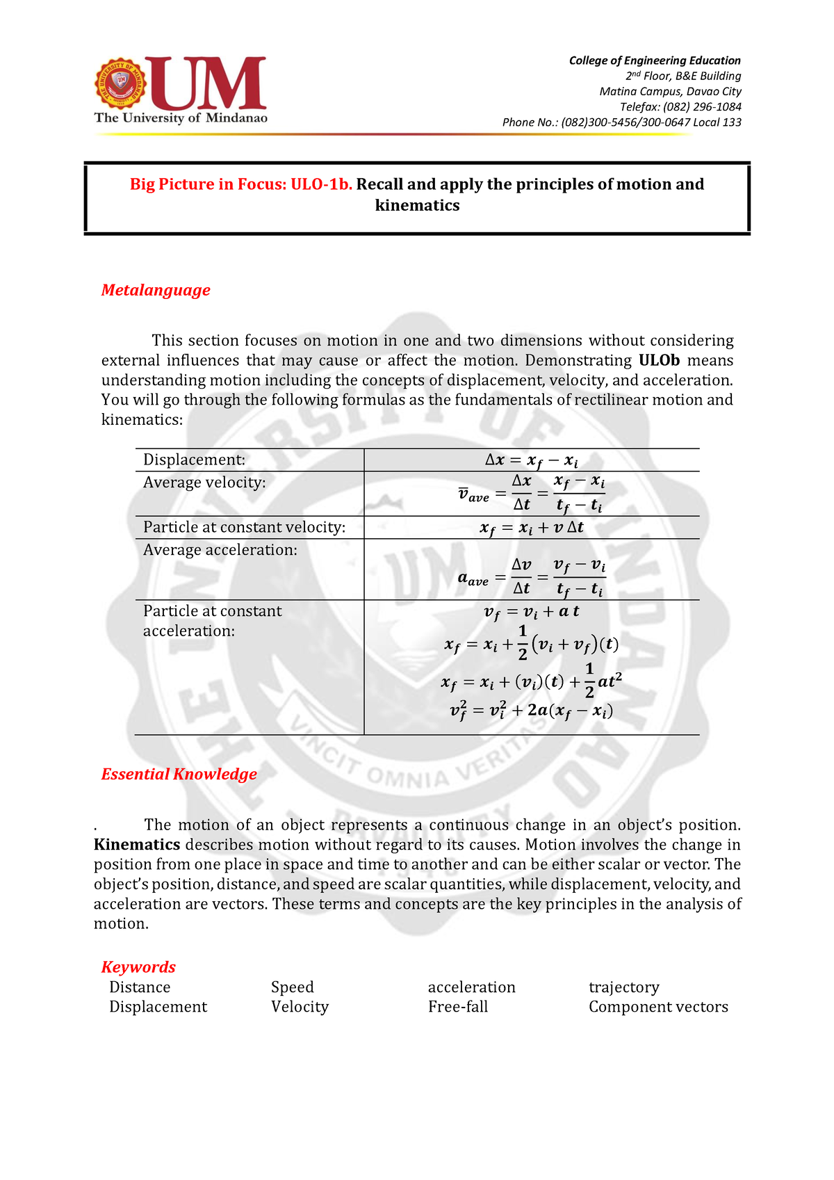 CEE102L SIM ULO B - Ndjshsgjs - College Of Engineering Education 2 Nd ...