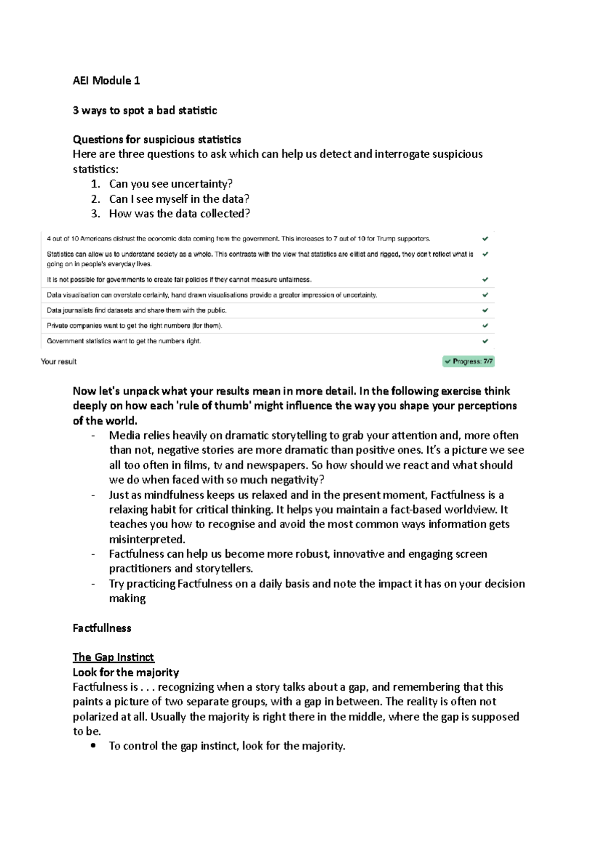AEI Module 1 - Can you see uncertainty? 2. Can I see myself in the data ...