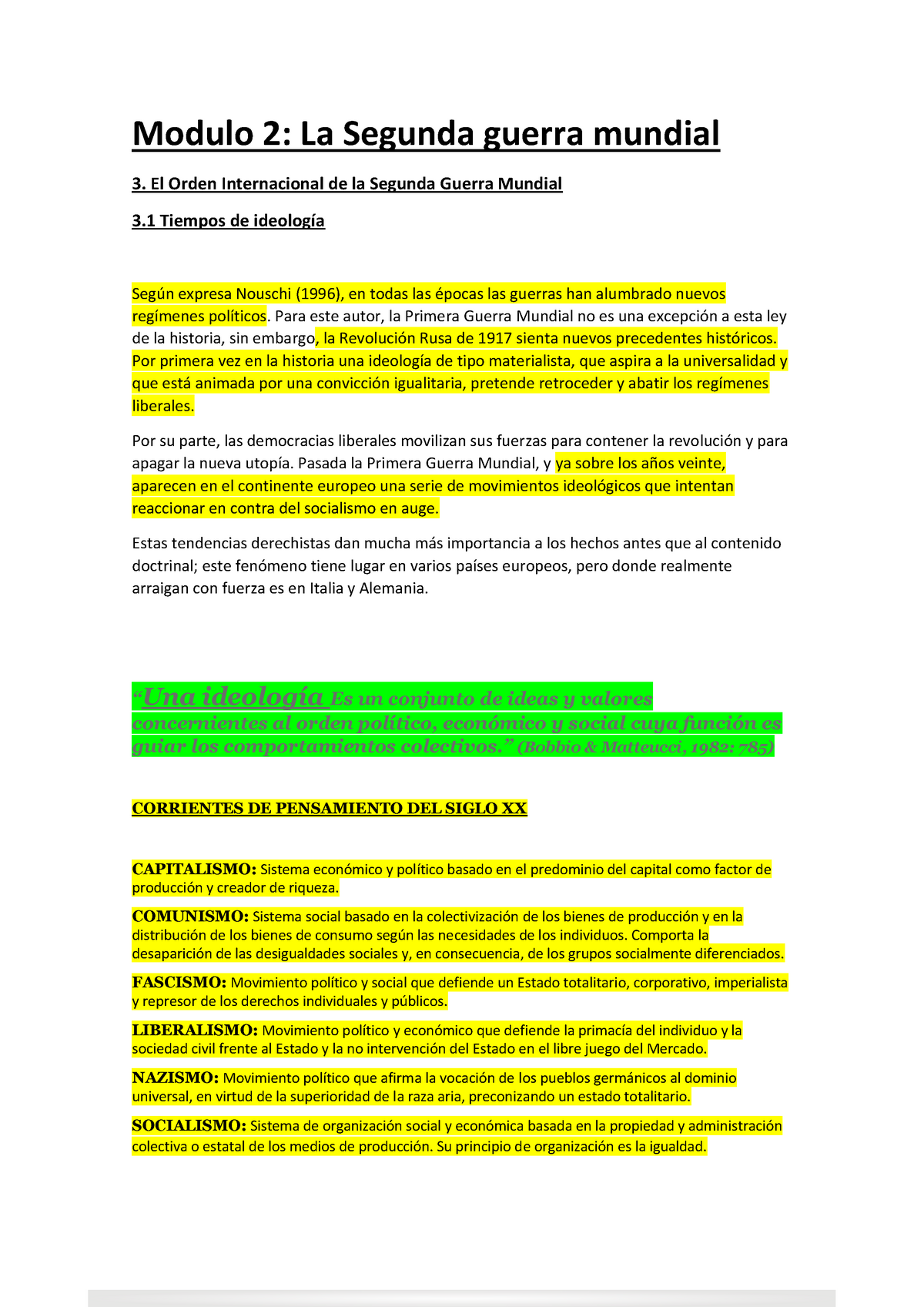 Modulo 2 El Orden Internacional de la Segunda Guerra Mundial - Modulo 2: La Segunda  guerra mundial - Studocu