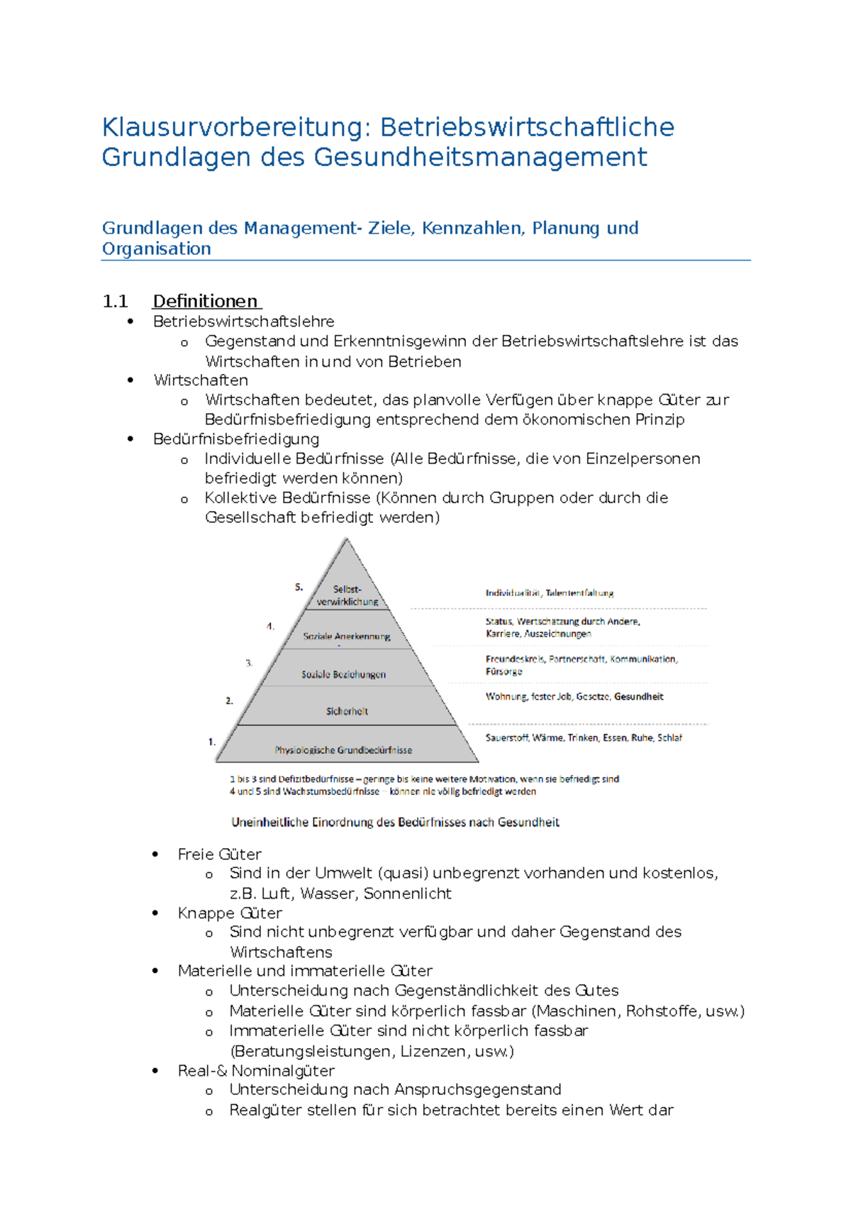 BHC35 BWL Klausurenvorbereitung - Klausurvorbereitung ...