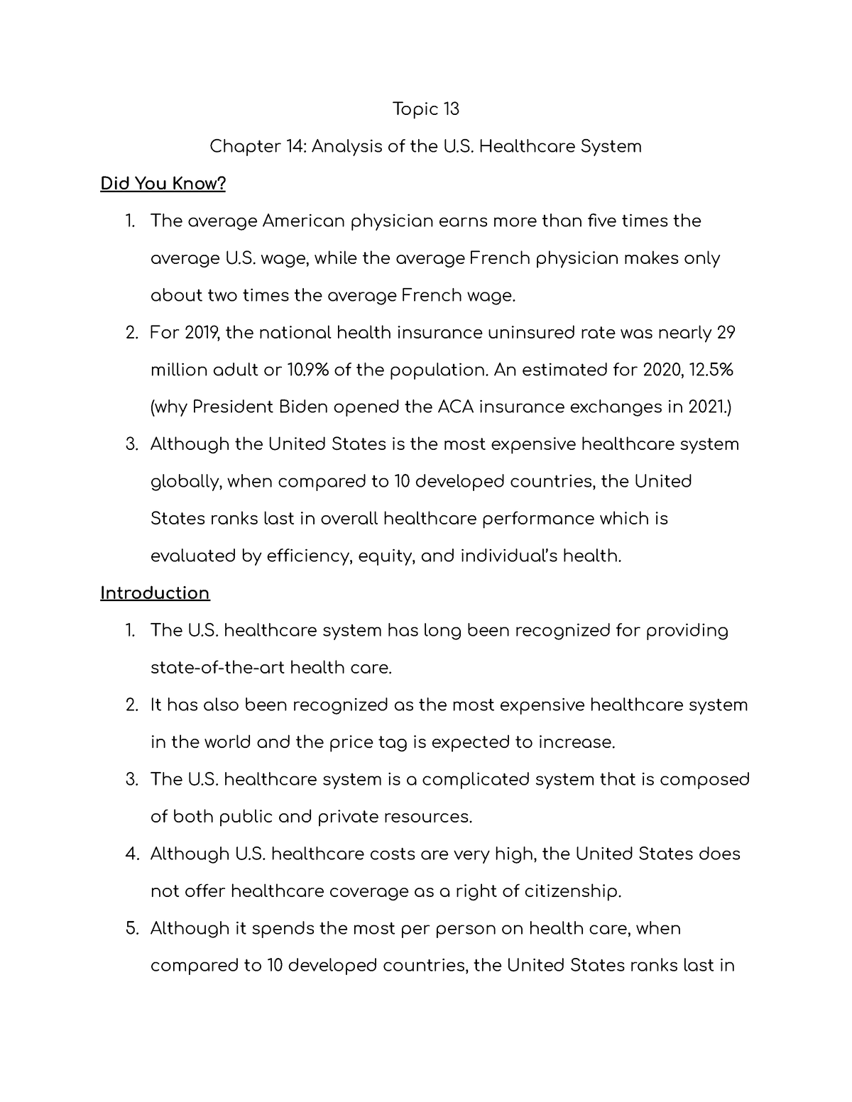 research paper on us healthcare system