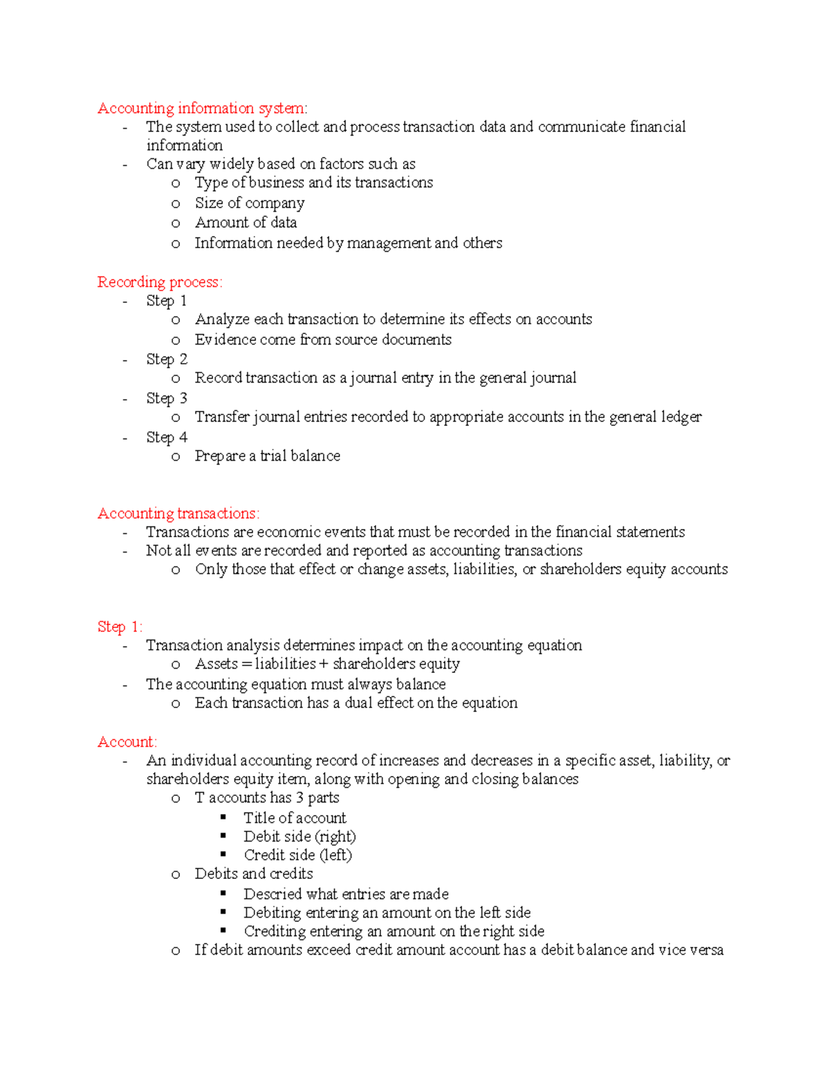 Accounting notes 3 - Philippe Lassou - Accounting information system ...