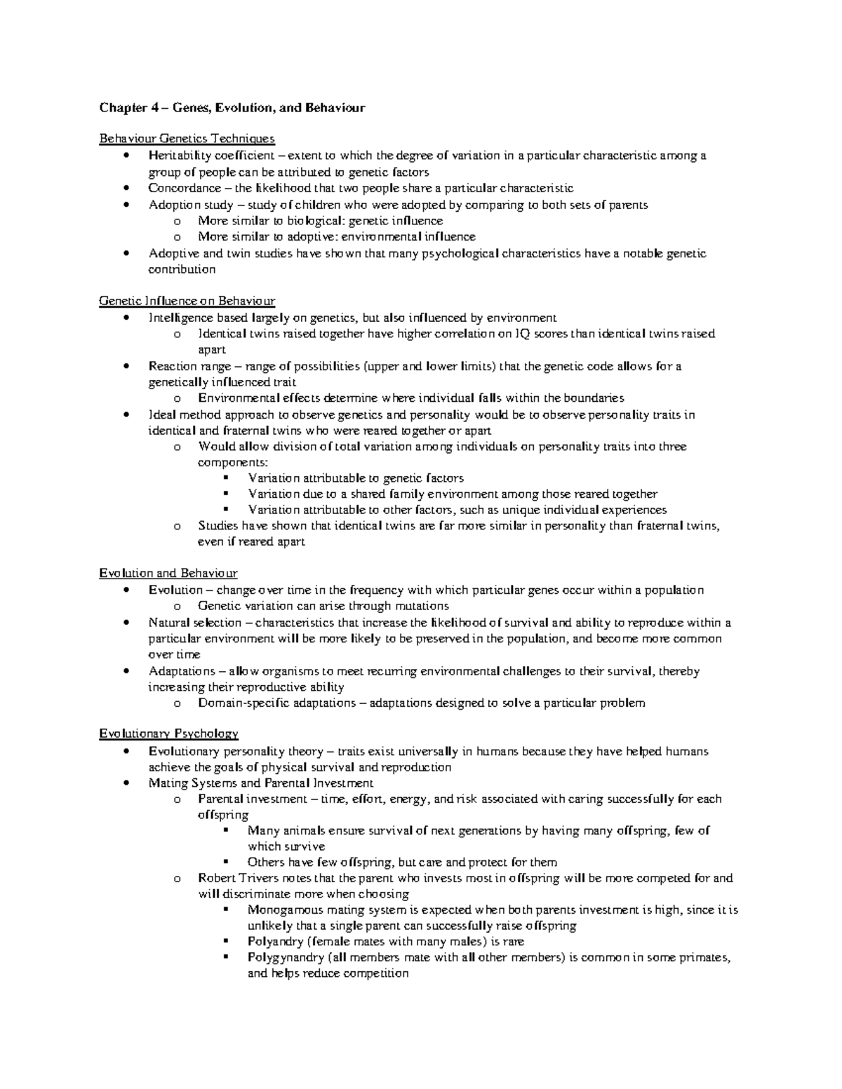 Chapter 4 - Summary Psychology Frontiers and Applications - Chapter 4 ...