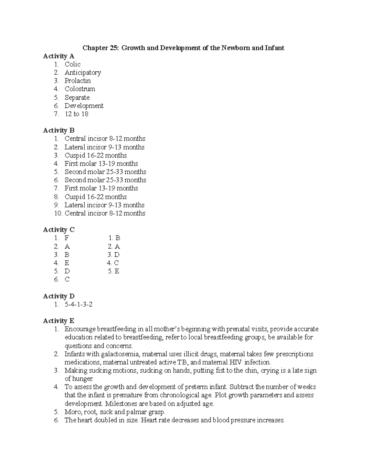 Clinical%20Assignment%20 - Chapter 25: Growth and Development of the ...