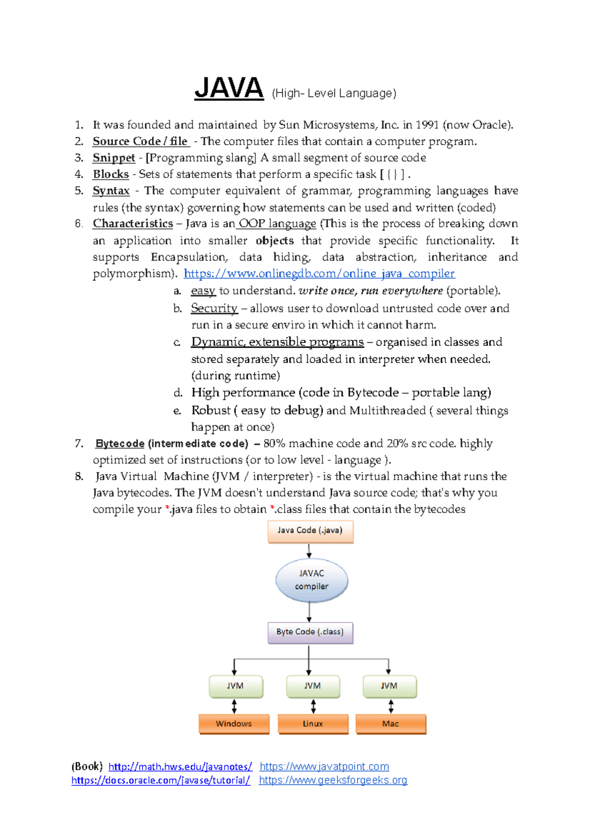 JAVA Core - Concepts learn are written in the document with in-depth ...