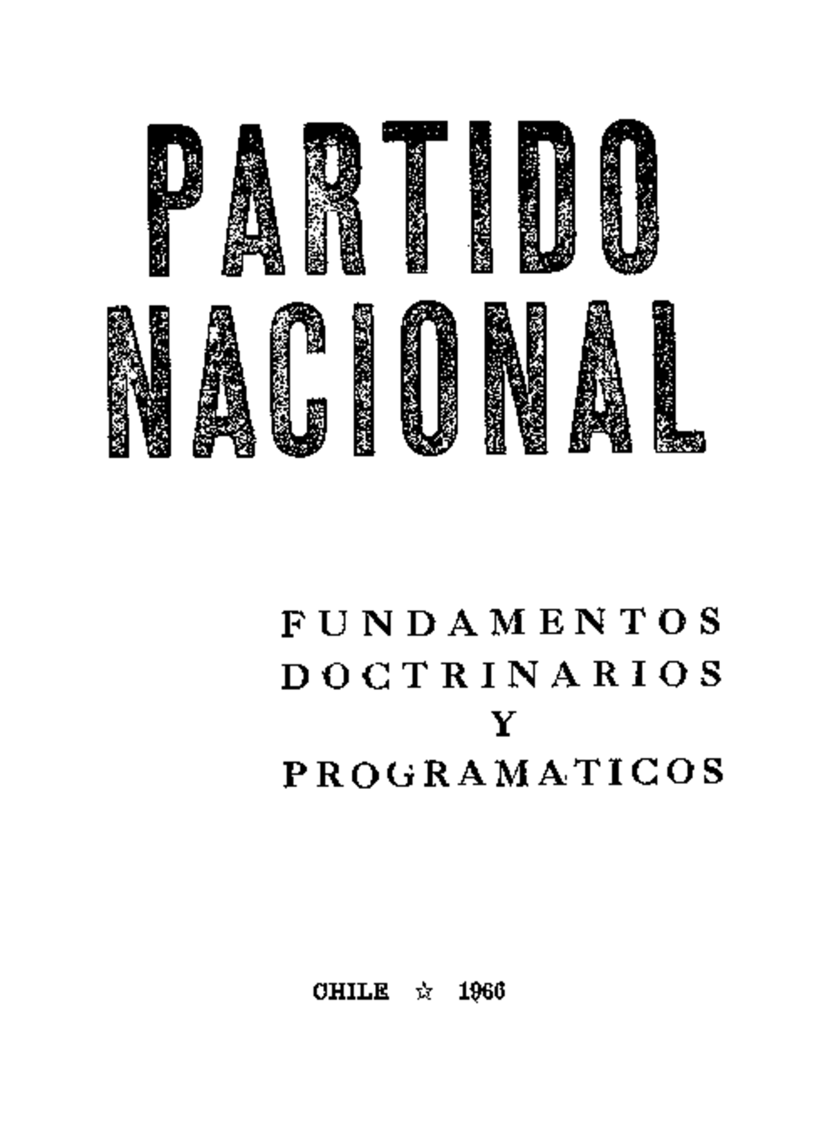 Partido Nacional Examen F U N D A M E N T O S D f O C T R I N A R I