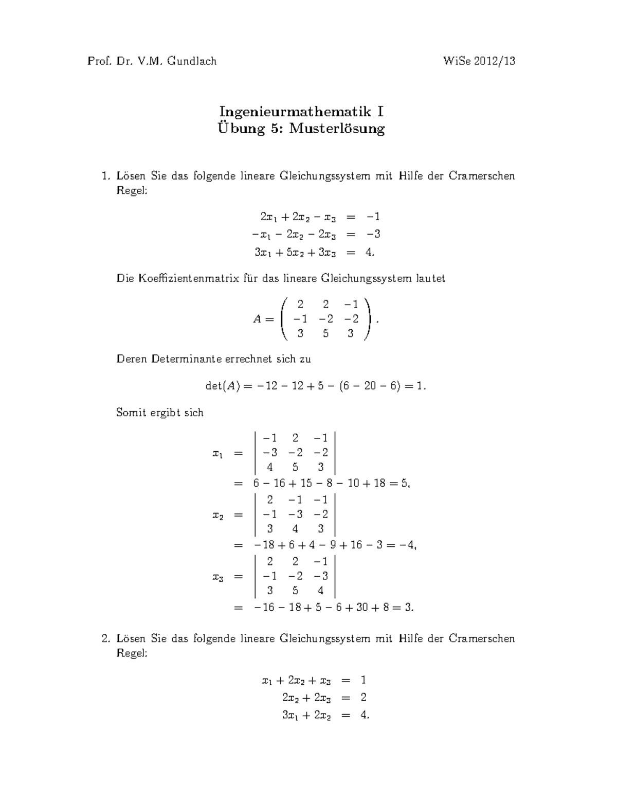 Aufgabe 5 Bau Musterloesung - Prof. Dr. V. Gundlach WiSe 2012 ...