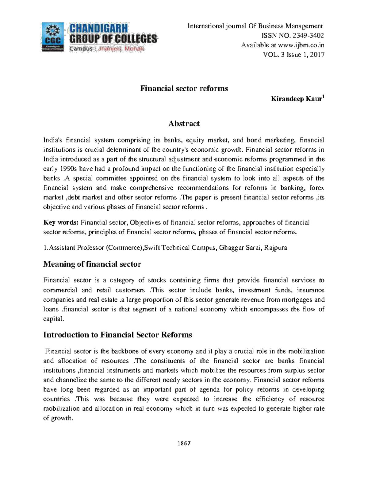 99994061 - Gst - International journal Of Business Management ISSN NO ...