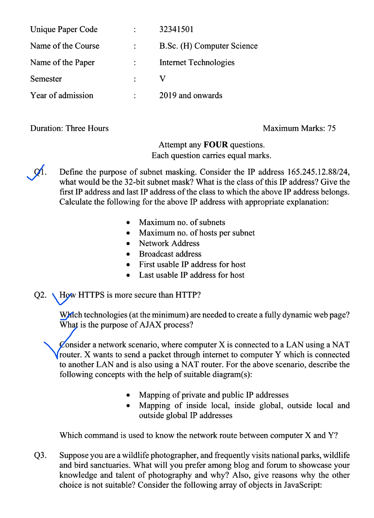 assignment question 2021