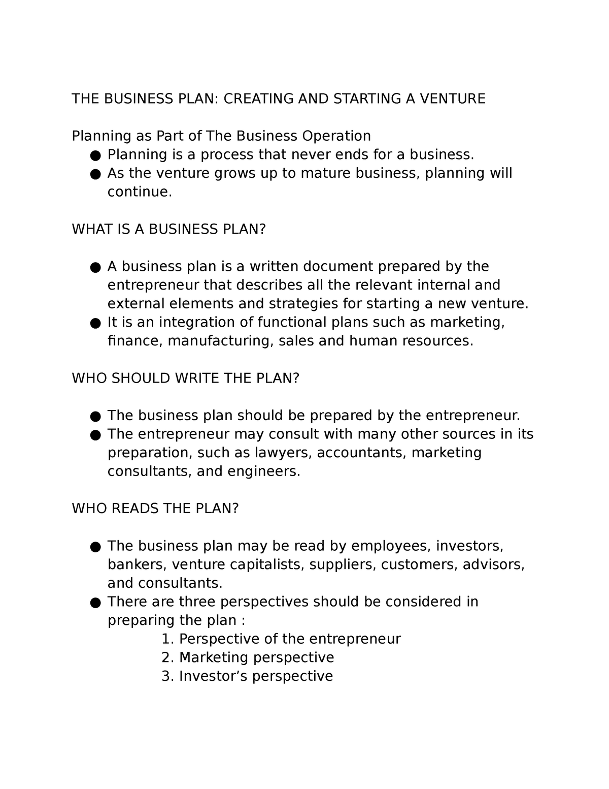 chapter 4 entrepreneurship business plan