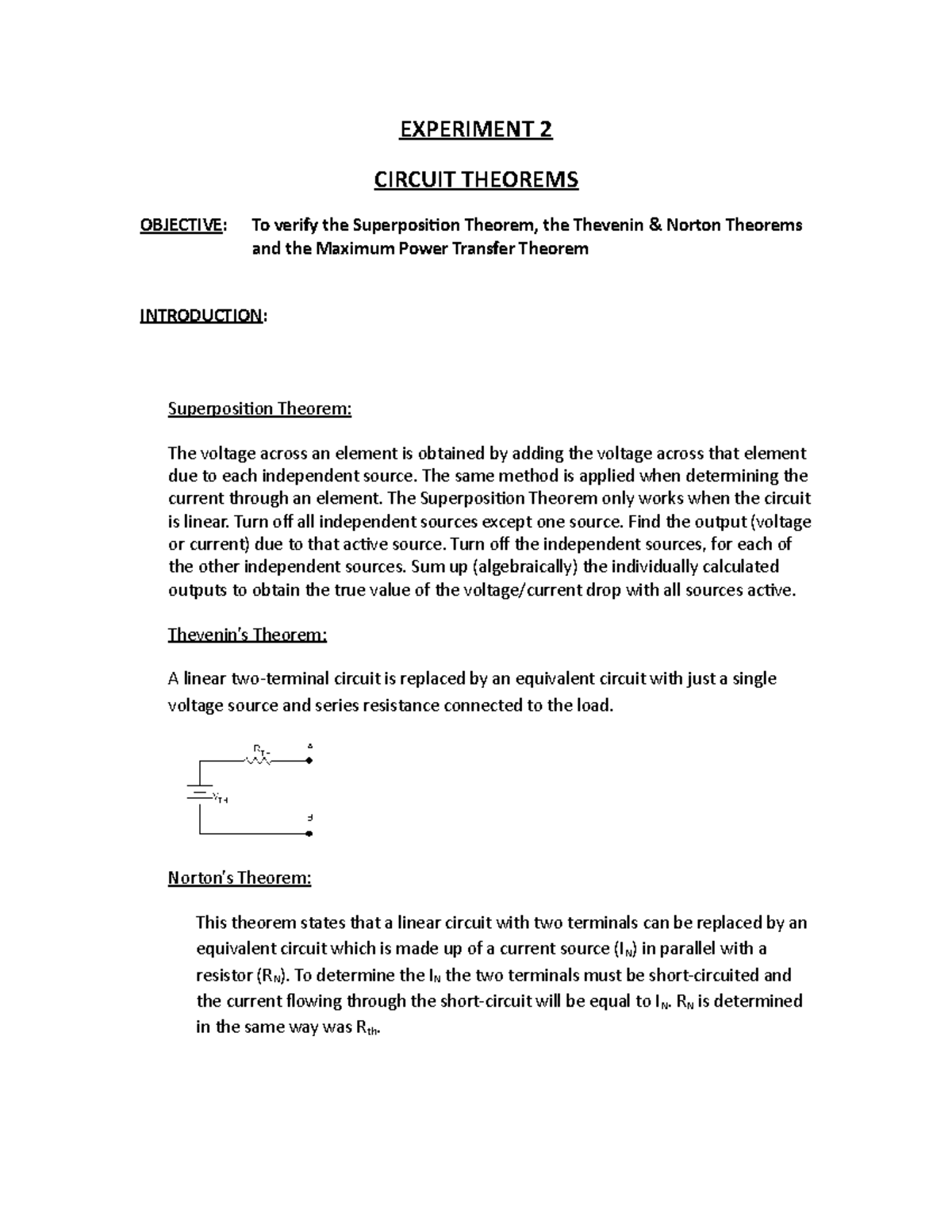 superposition experiment lab report