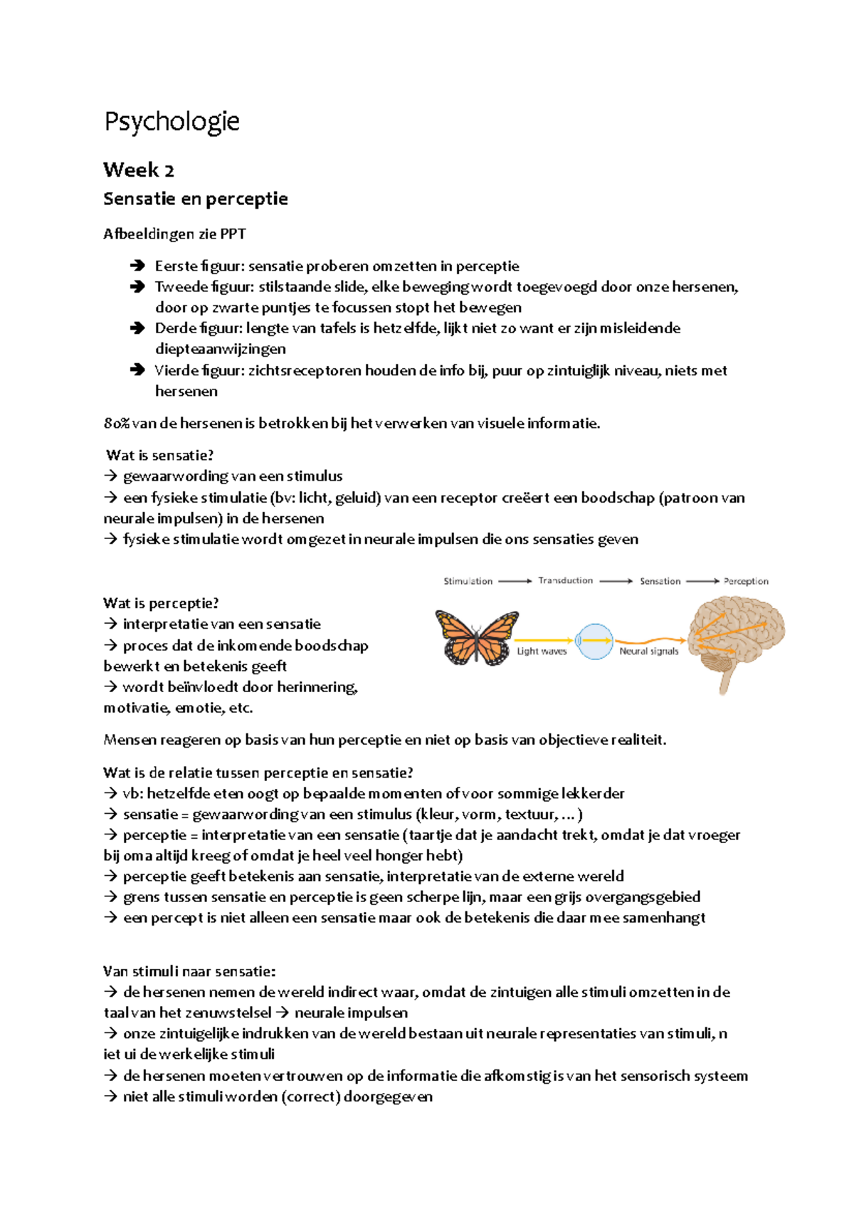 Psychologie Week 2 - Samenvattingen Van Boek, Hoorcollege En Powerpoint ...