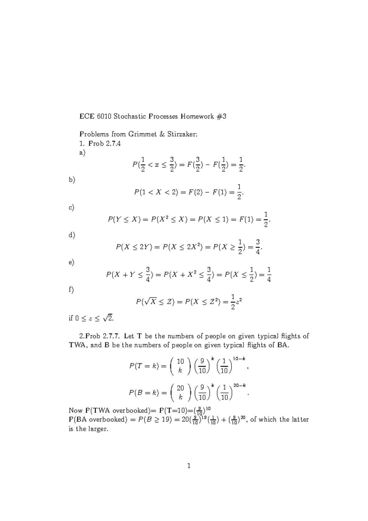 Homework 4 Solutions Spring 06 Studocu