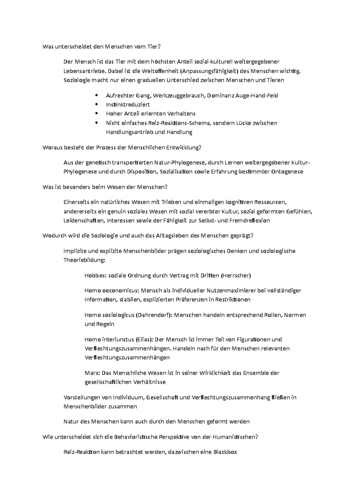 Was Unterscheidet Mensch Vom Tier Vorlesung 2 - Pries - Was unterscheidet den Menschen vom Tier? Der