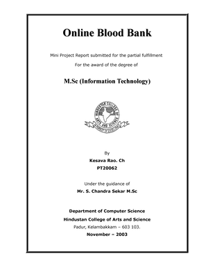 research topics on blood bank