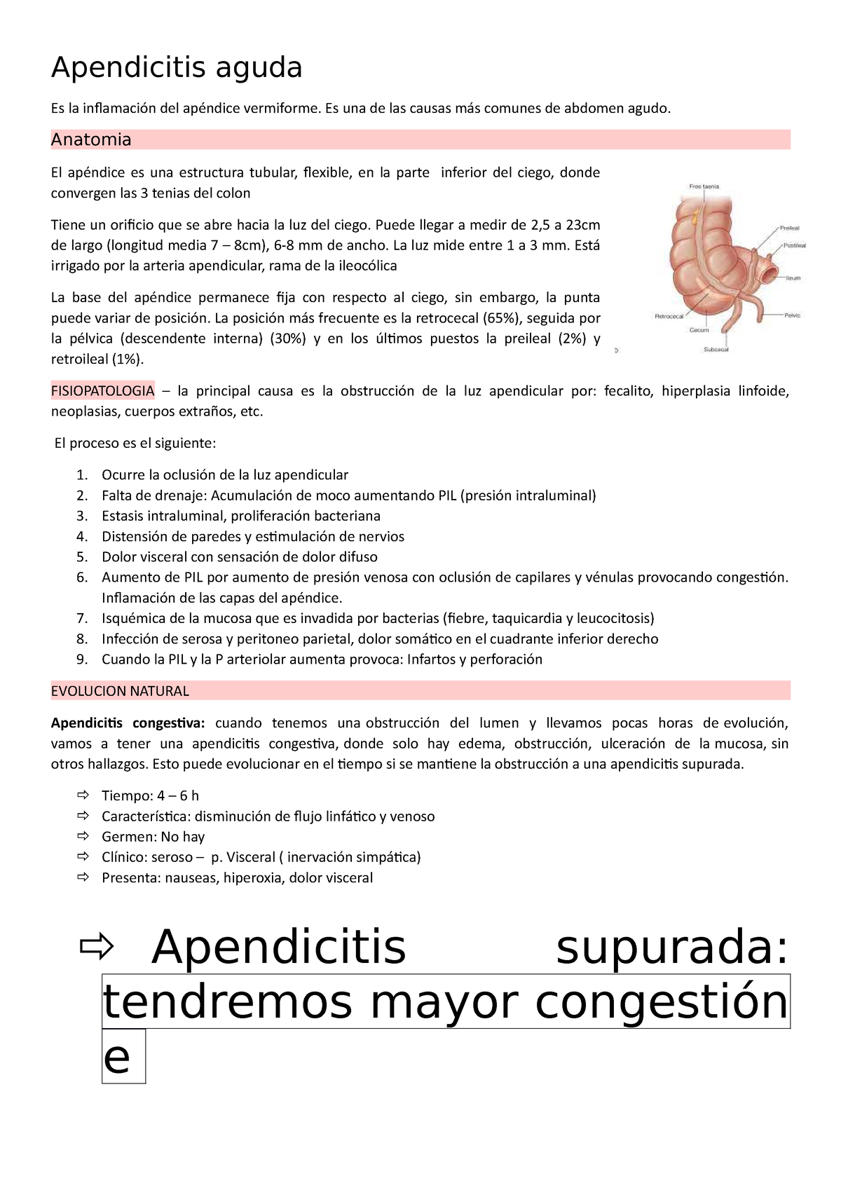 Apendicitis Aguda - Es Una De Las Causas Más Comunes De Abdomen Agudo ...