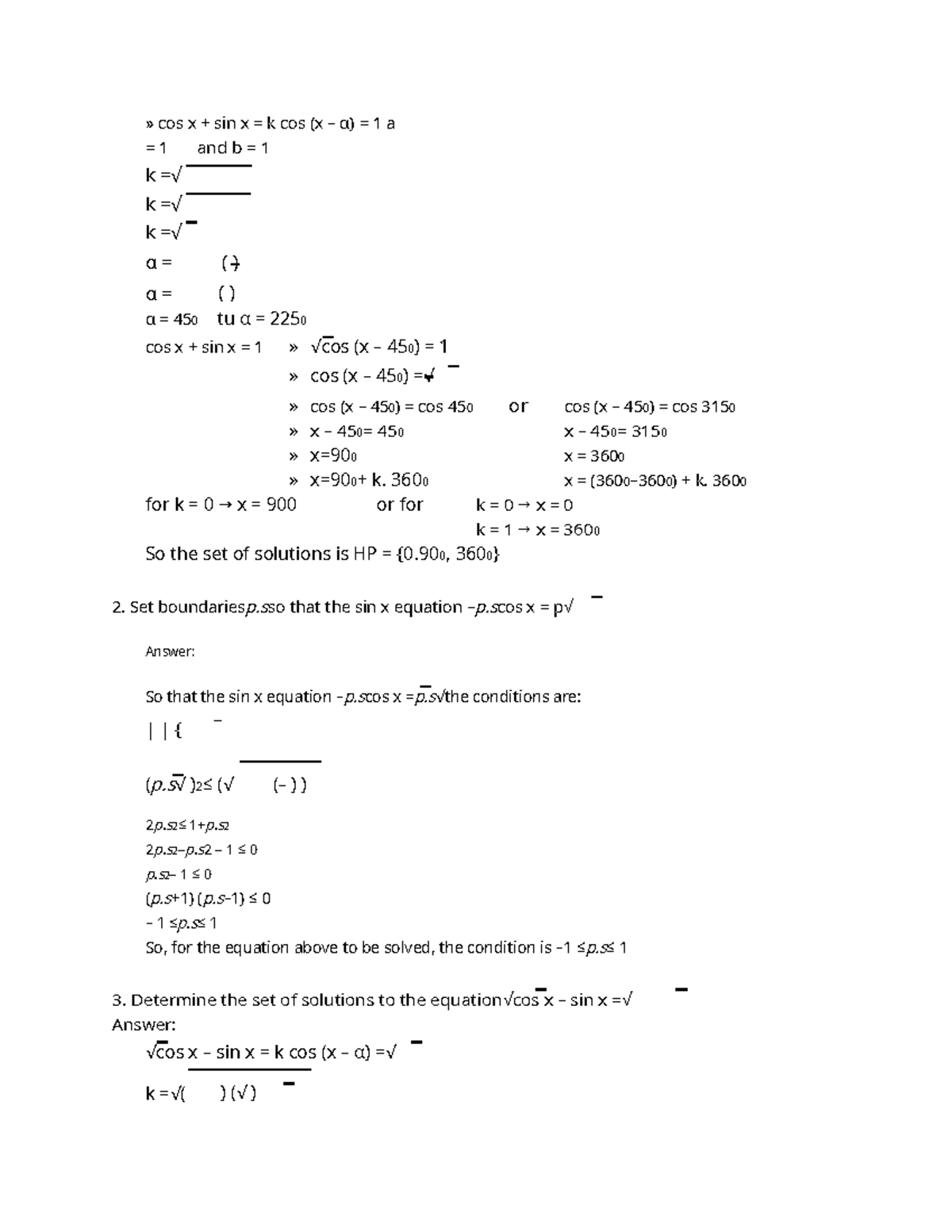 trigonometric-equations-practice-5-cos-x-sin-x-k-cos-x