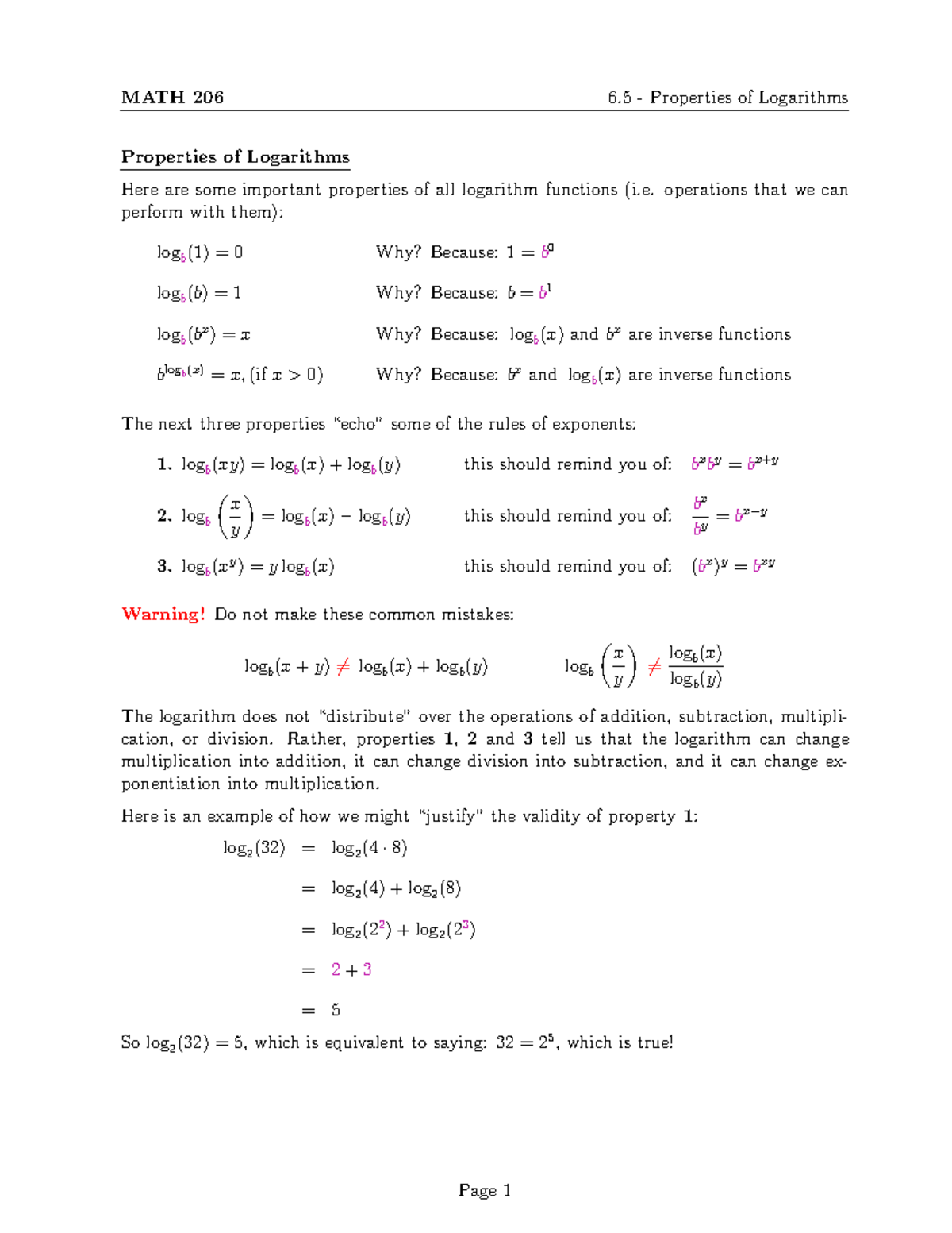 math-206-6-5-properties-of-logarithms-properties-of-logarithms-here