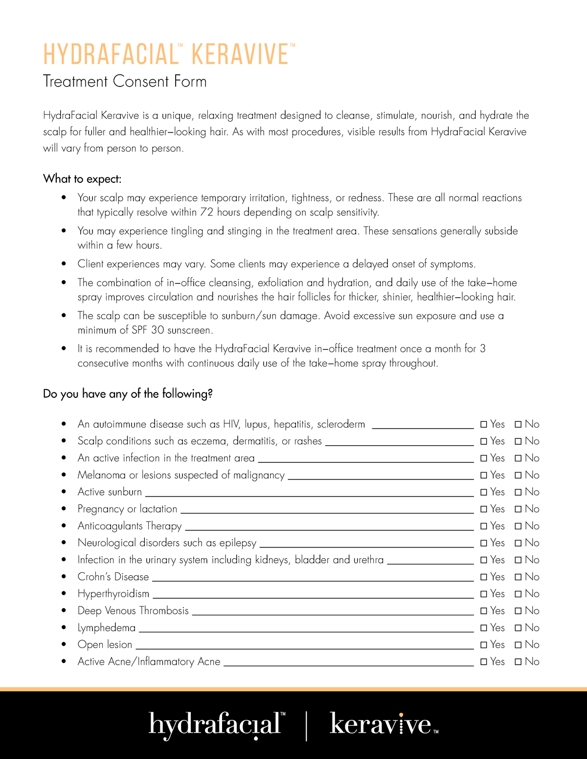 908 Keravive Consent Form Final - HydraFacial Keravive is a unique,  relaxing treatment designed to - Studocu