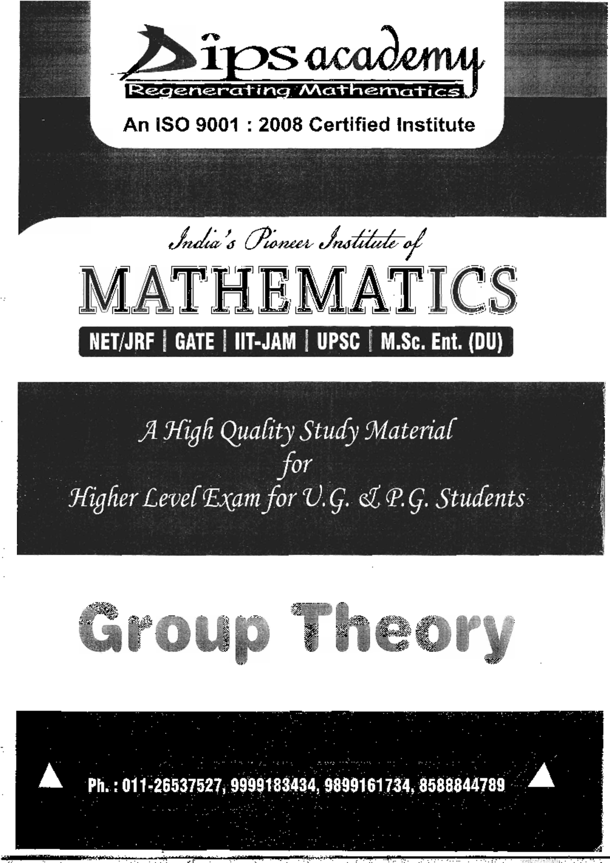 Modern Algebra Group Theory DIPS BSc. (H) Physics Studocu