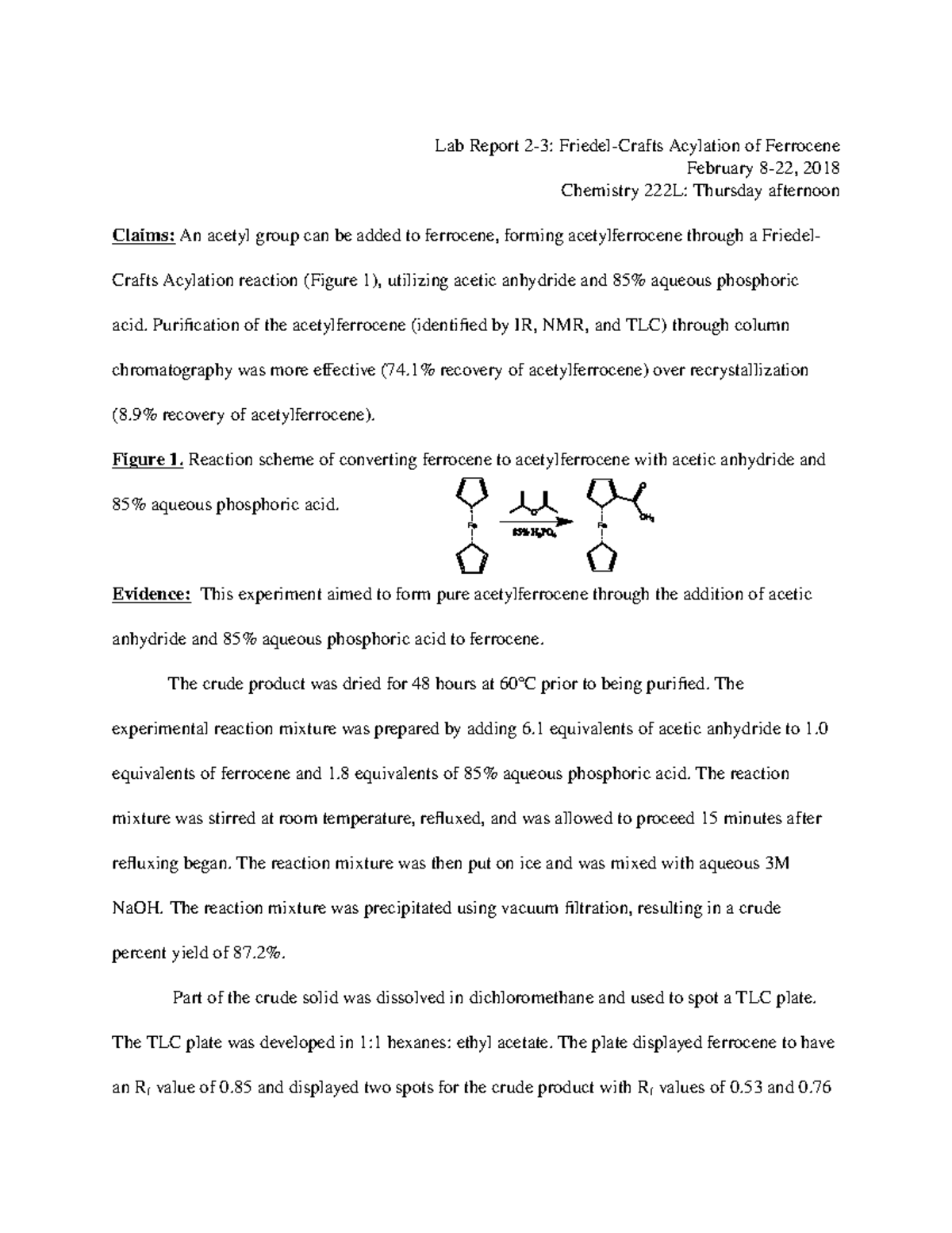 CER Labs 2 and 3 A lab report assignment that will show you the