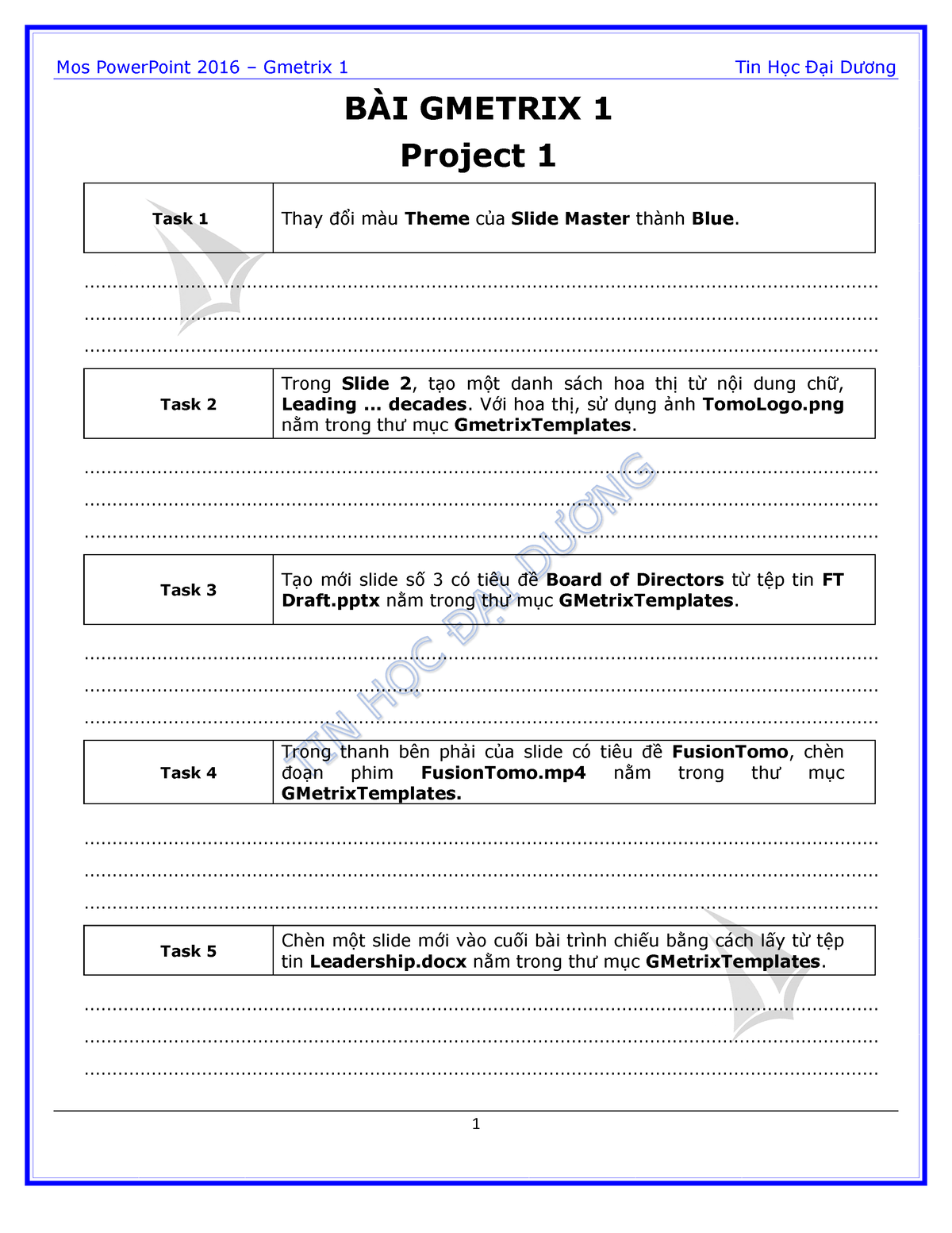 TAI LIEU MOS PP 2016 - ịtewf - B¿I GMETRIX 1 Project 1 Task 1 Thay đổi ...