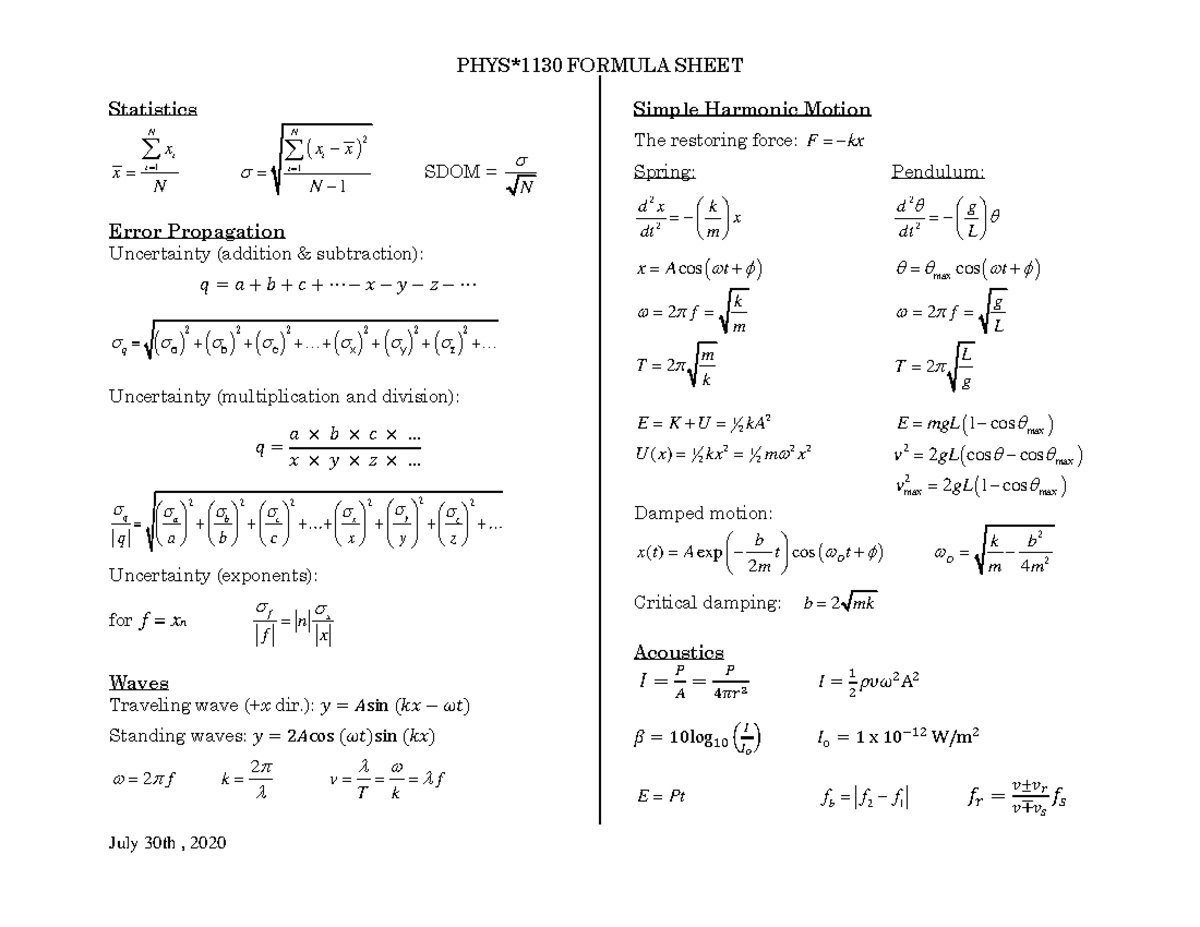 1130formula-sheet-f-20-2-july-30th-2020-phys-1130-formula-sheet