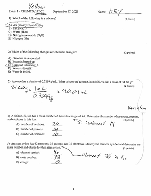 Experiment #1: Measurement and Density Pre-Lab - Chem 123/ Experiment 1 ...