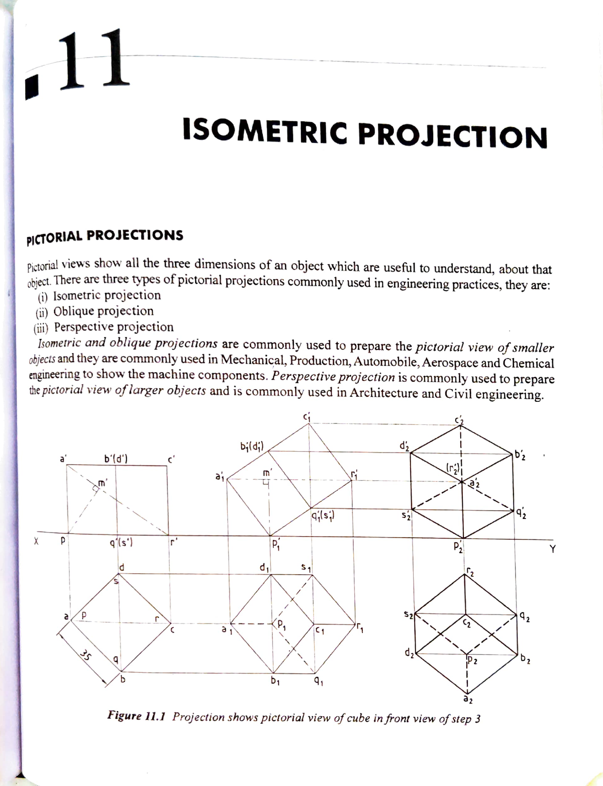 Isometric Projection And Isometric View With Example Questions - Btech ...