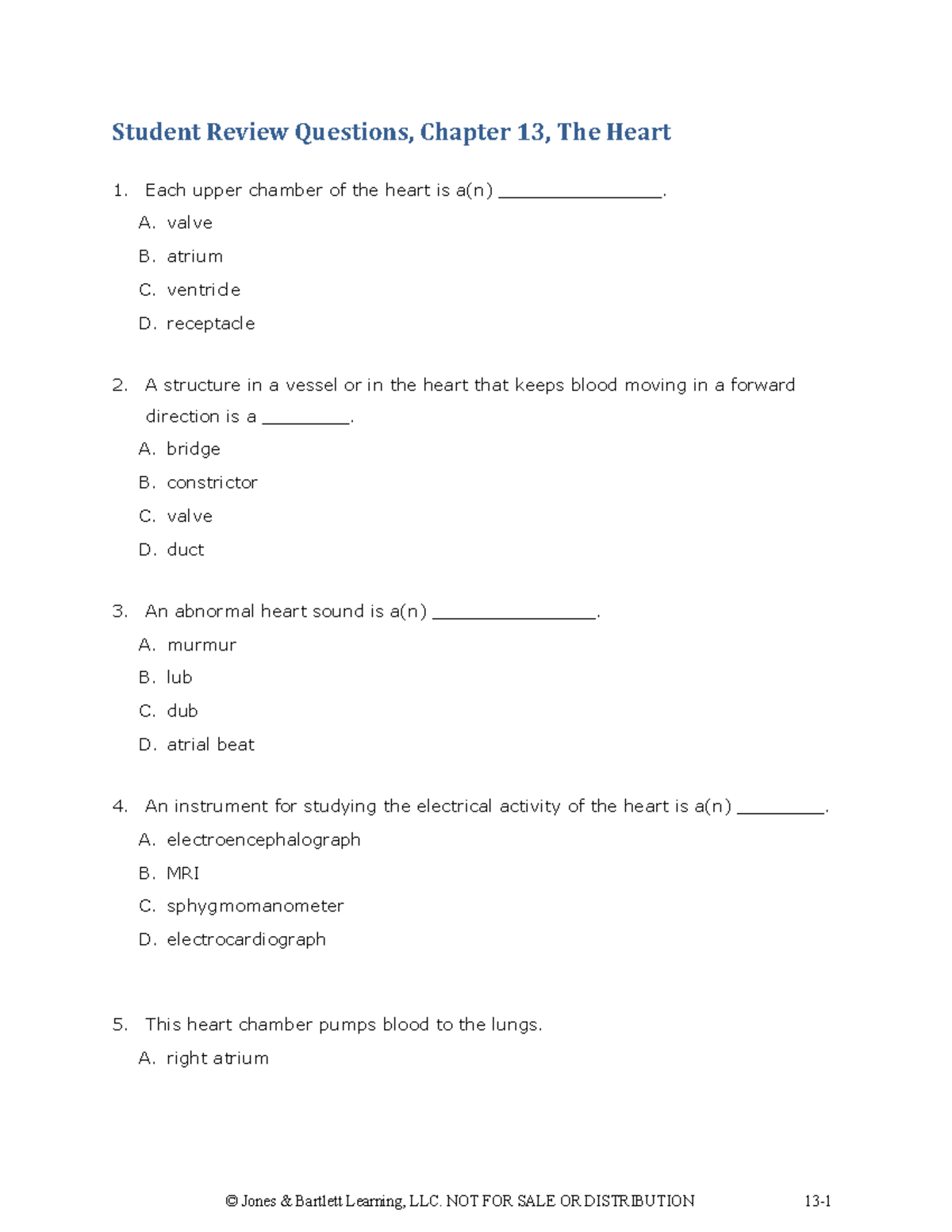 A P Unit 11 Chptr 13 Anatomy And Physiology Chapter 13 Notes A P Unit 11 Chptr 13 Anatomy And Physiology Chapter 13 Notes