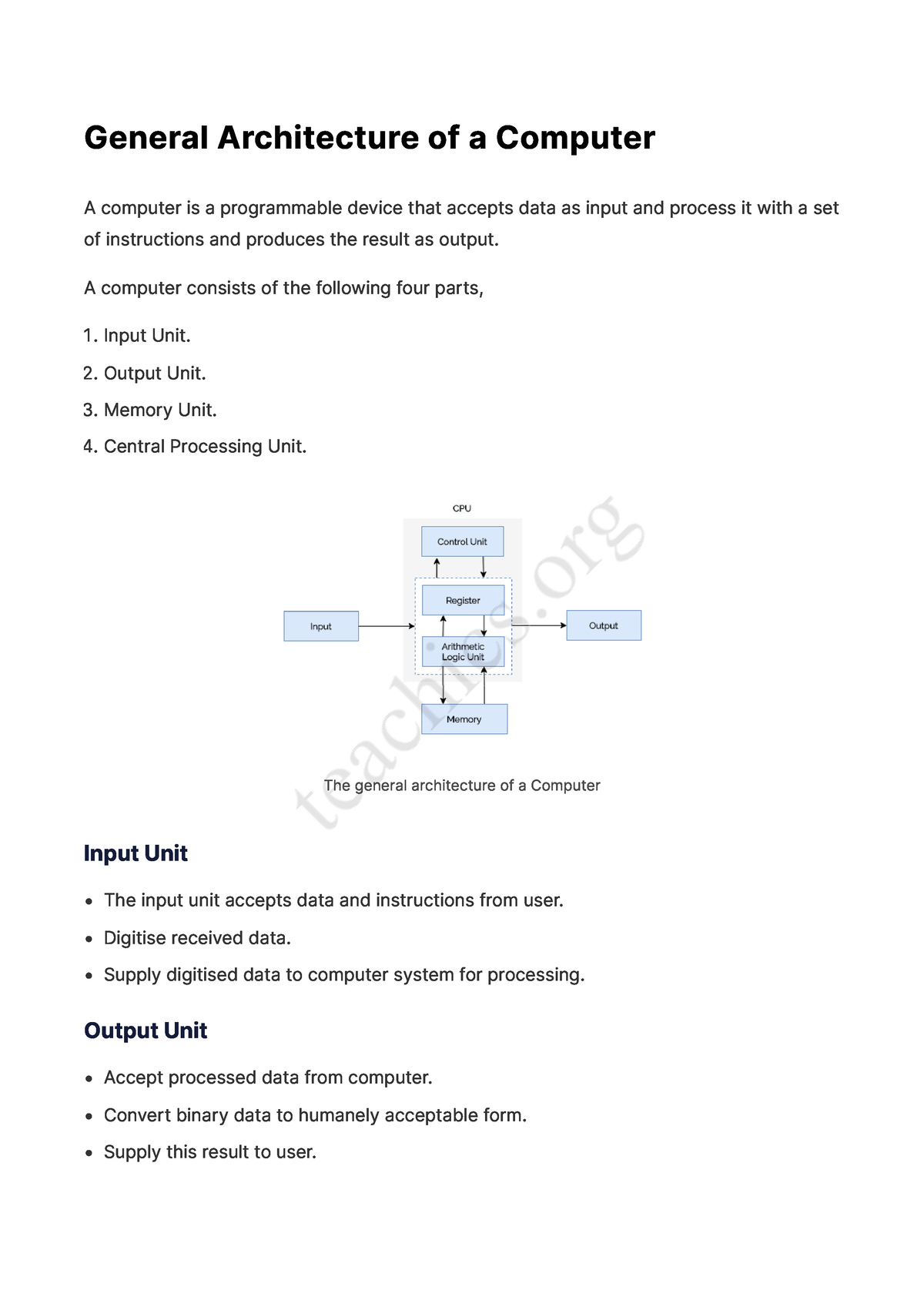 MP Short Notes - Bsc. Computer Science (BCS2B02) - G E N E Ra L A Rc H ...