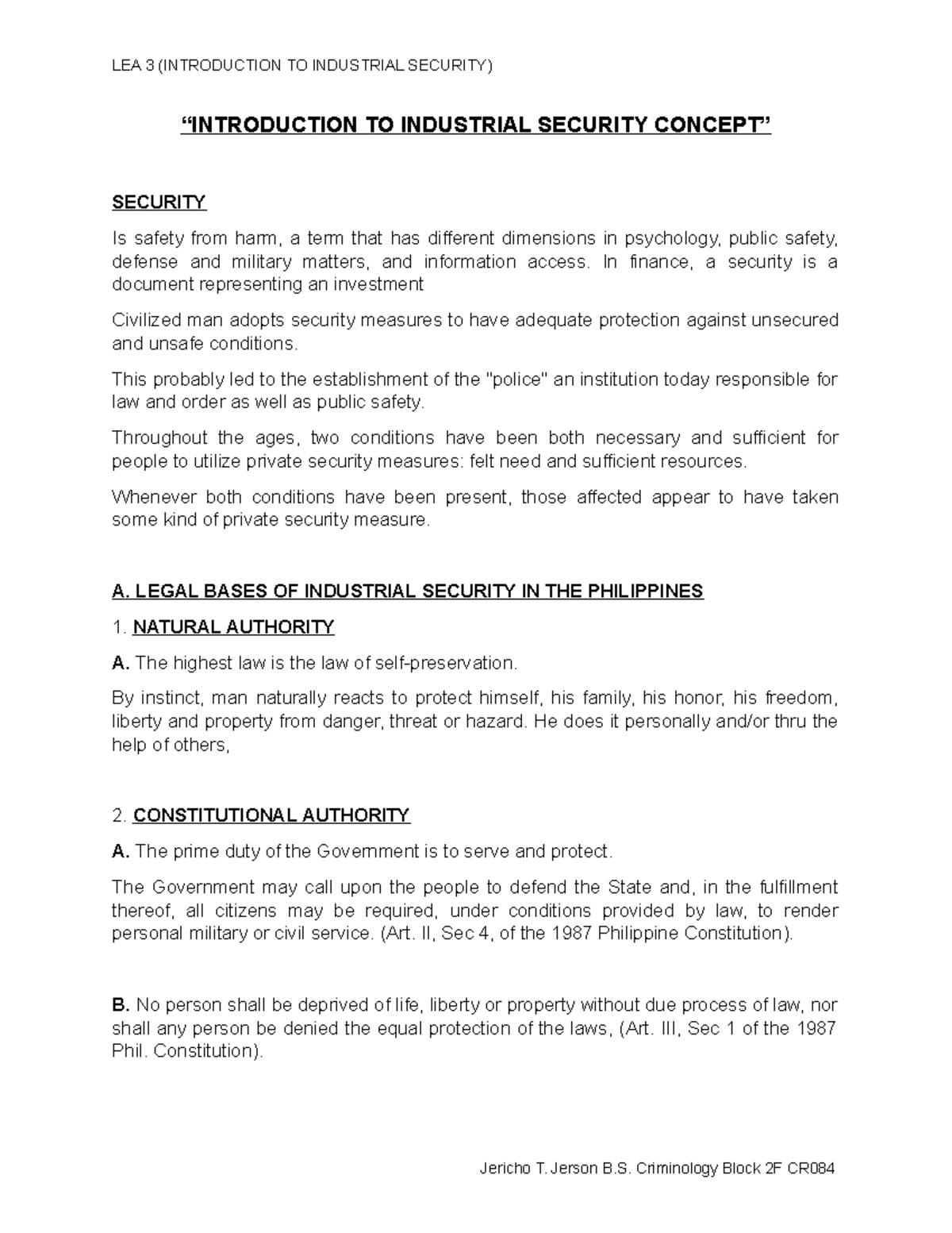 Introduction To Industrial Security Concept 1 Introduction To Introduction To Industrial Security Concept 1 Introduction To